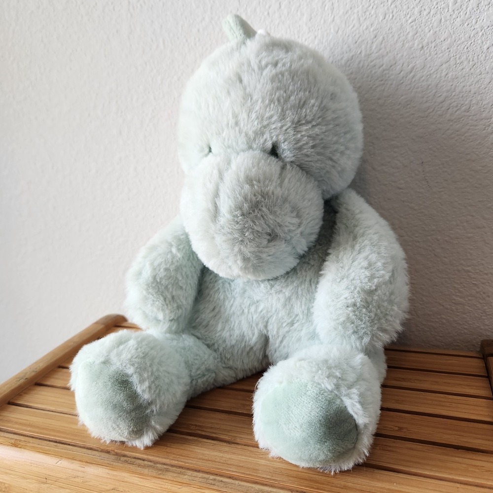 NEW 2019 KELLYTOY Mint Green Dinosaur‎ Soft Plush Rattle Crinckle Stuffed Animal